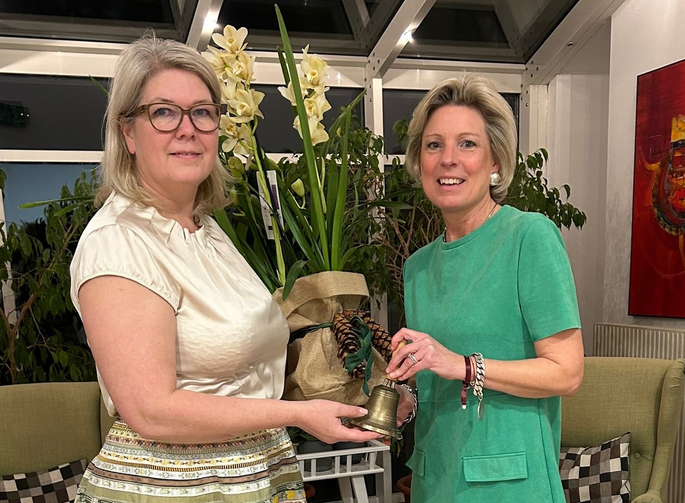 Übergabe der Präsidentschaft von Theresa an Nici